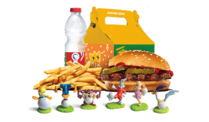 ארוחת המבורגר ילדים